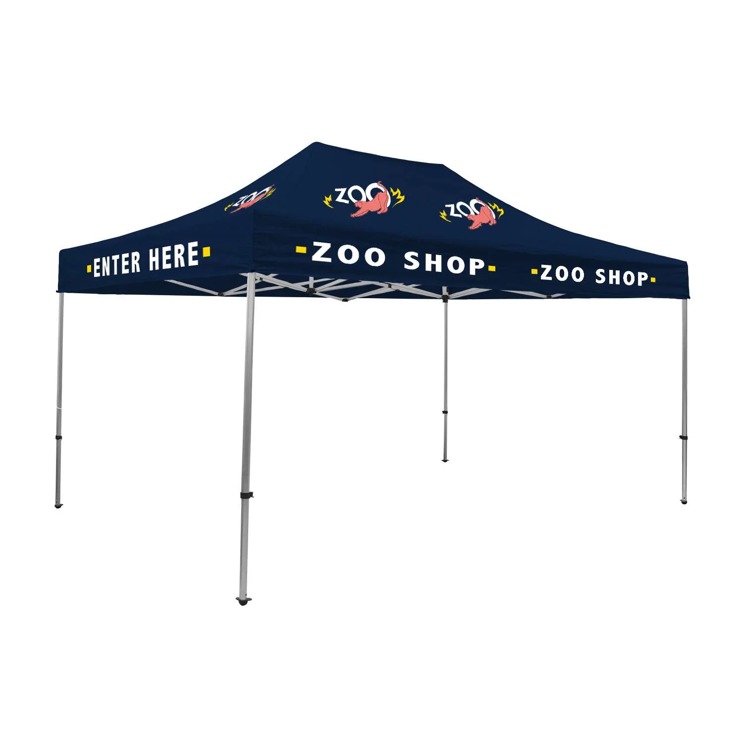 15' Premium Tent Kit (Imprinted, 7 Locations)