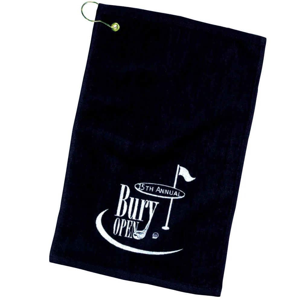 Turkish Hemmed Colored Golf Towel (12"x17")