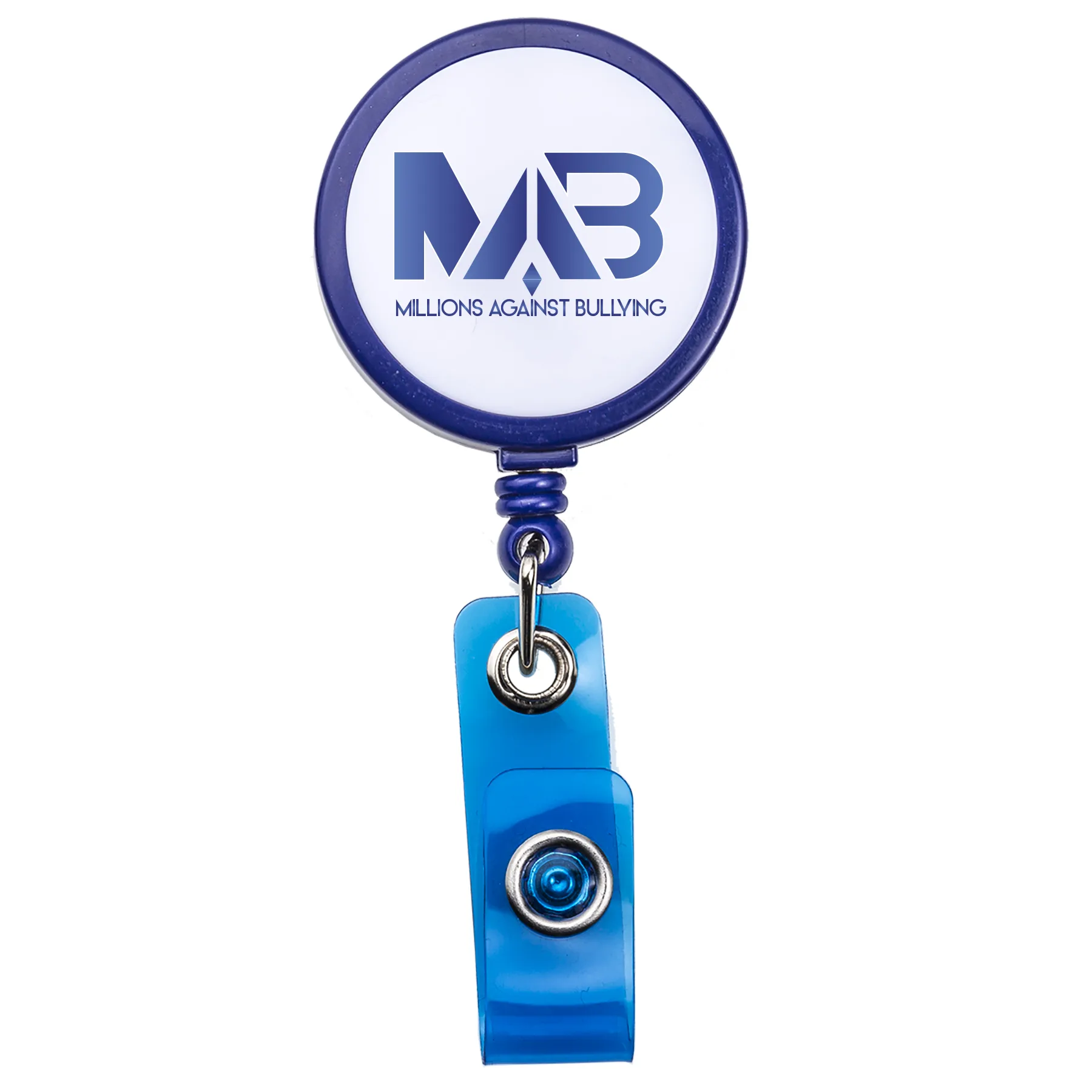 White Face Retractable Badge Reel view 5