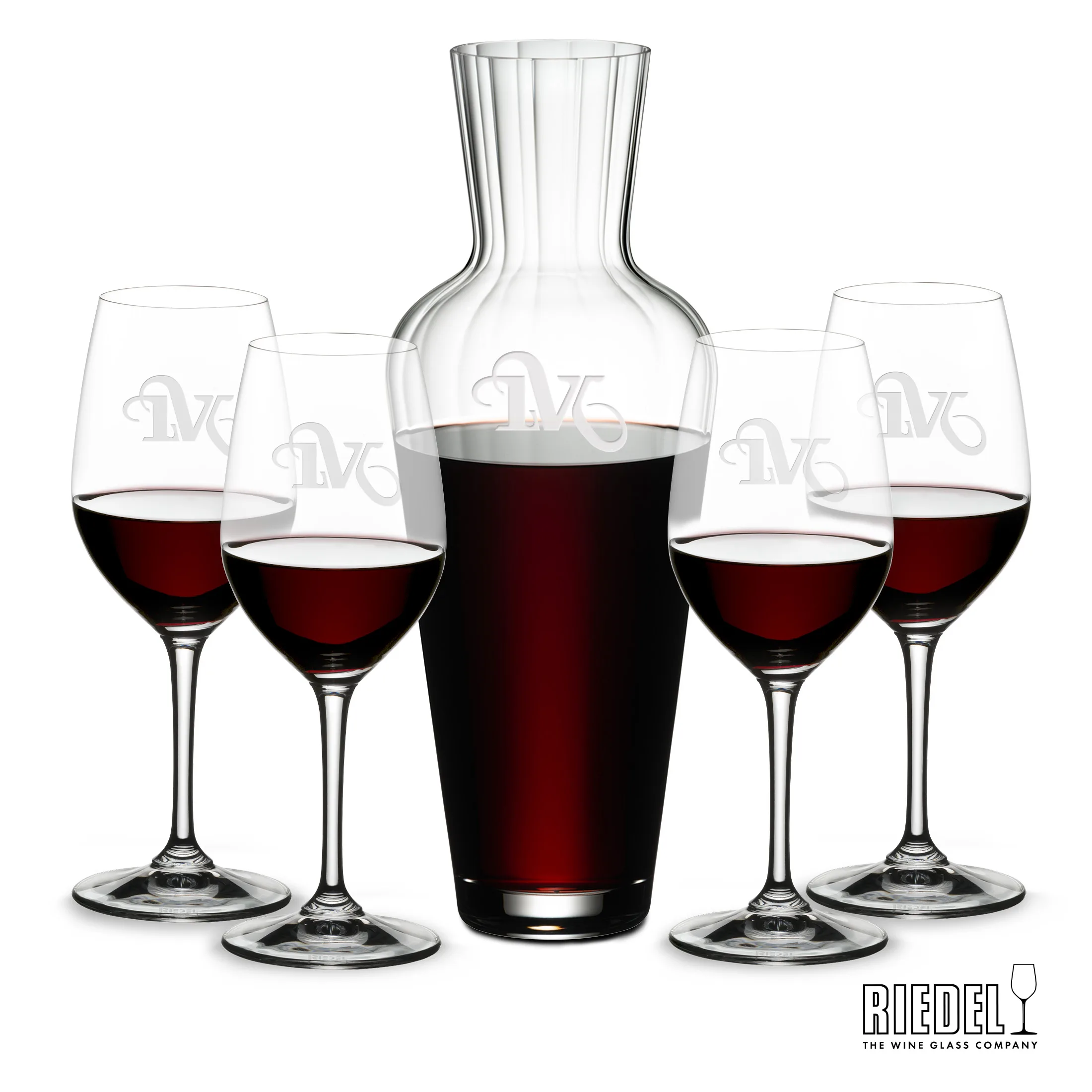Decanter & 4 Wine