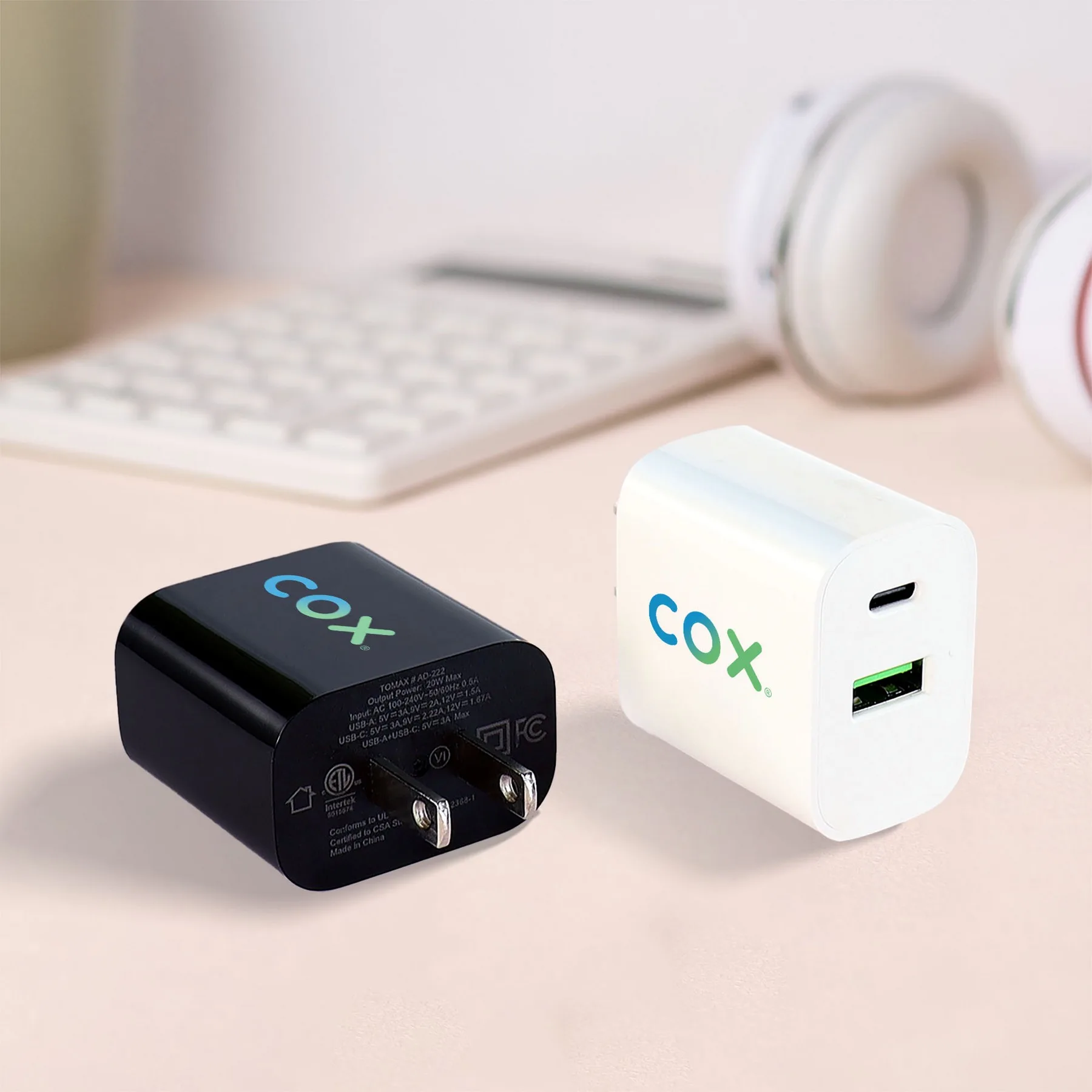 Dual Port Flat Wall Adapter view 7