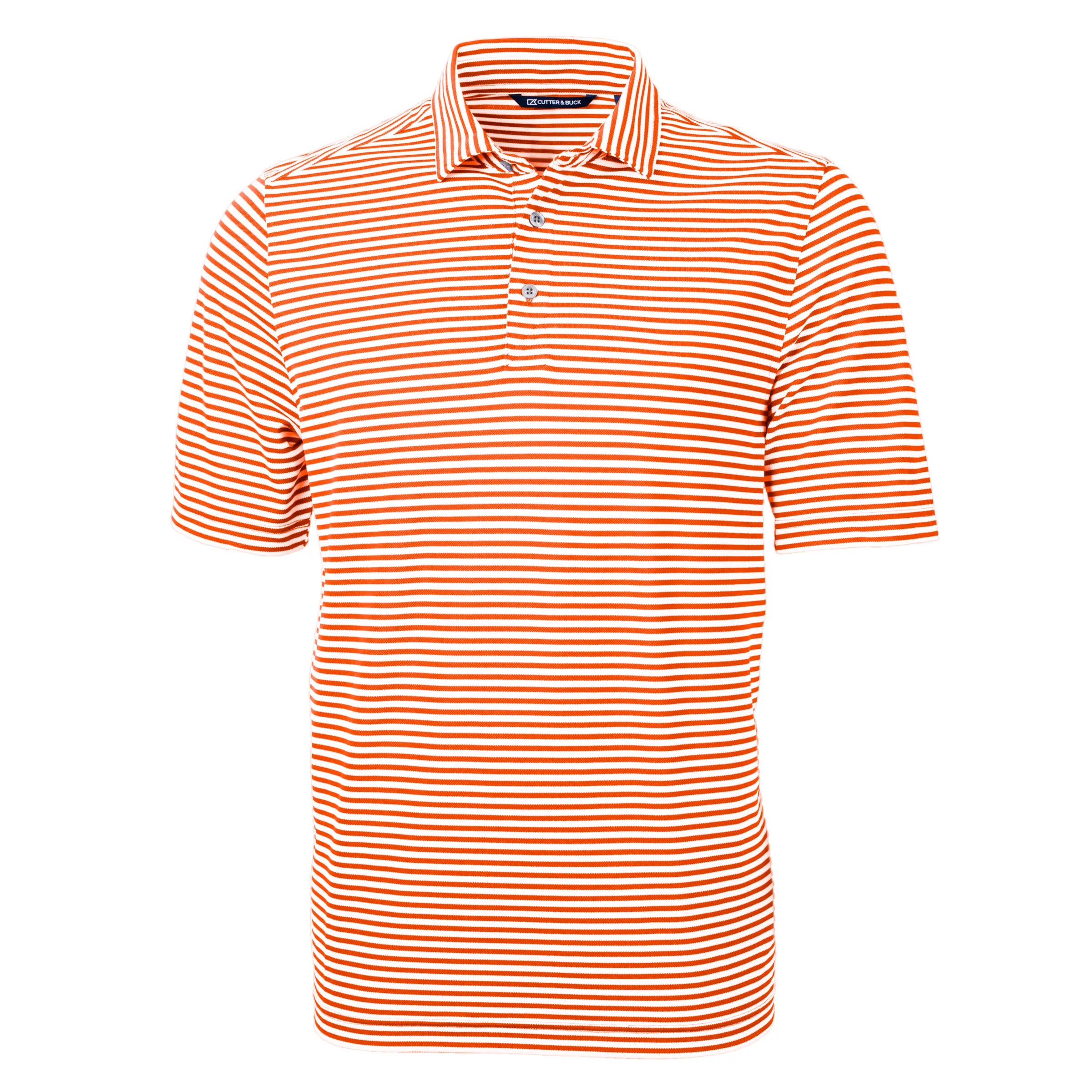 Cutter & Buck Virtue Eco Pique Stripe Recycled Mens Big and Tall Polo view 3