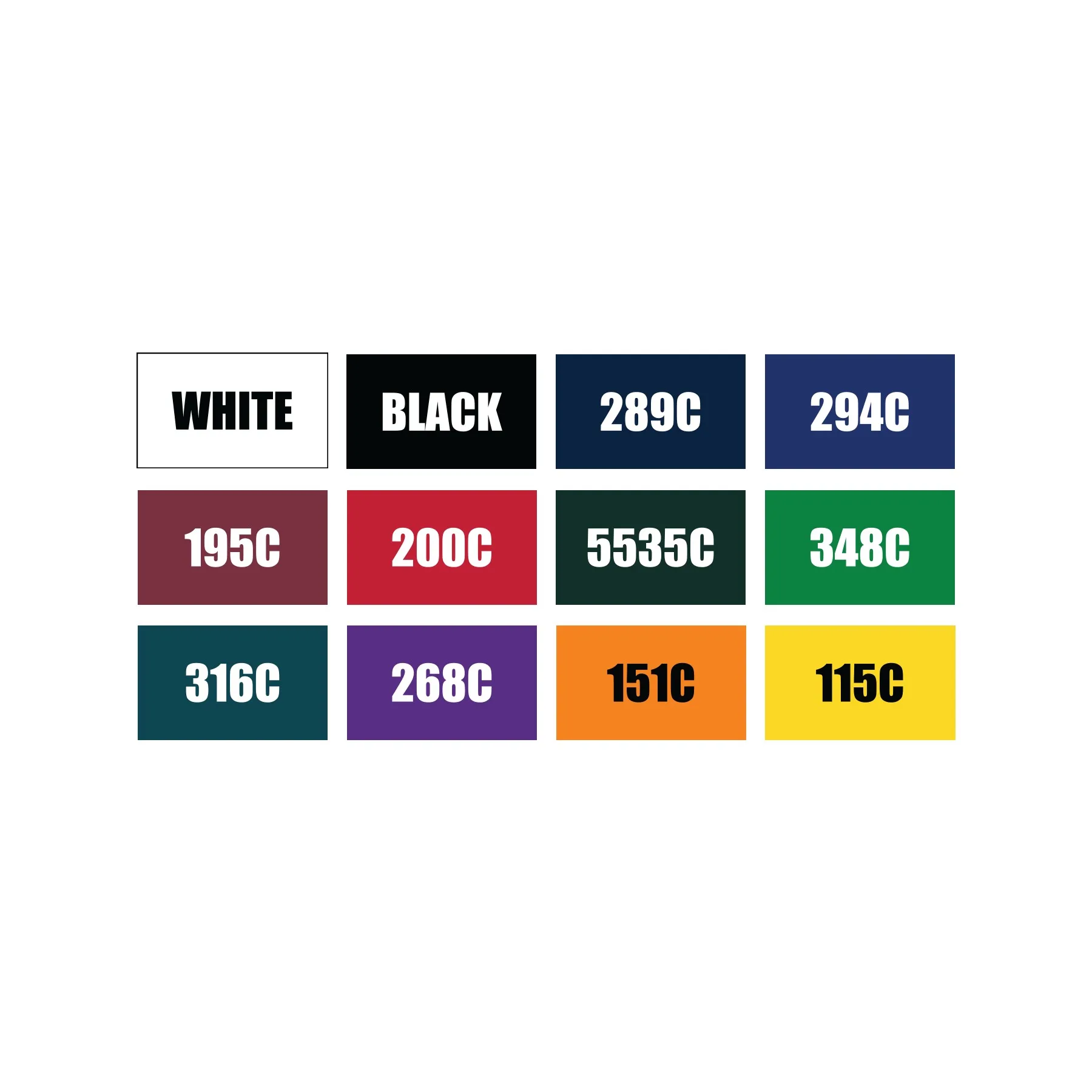 Stock lanyard colors