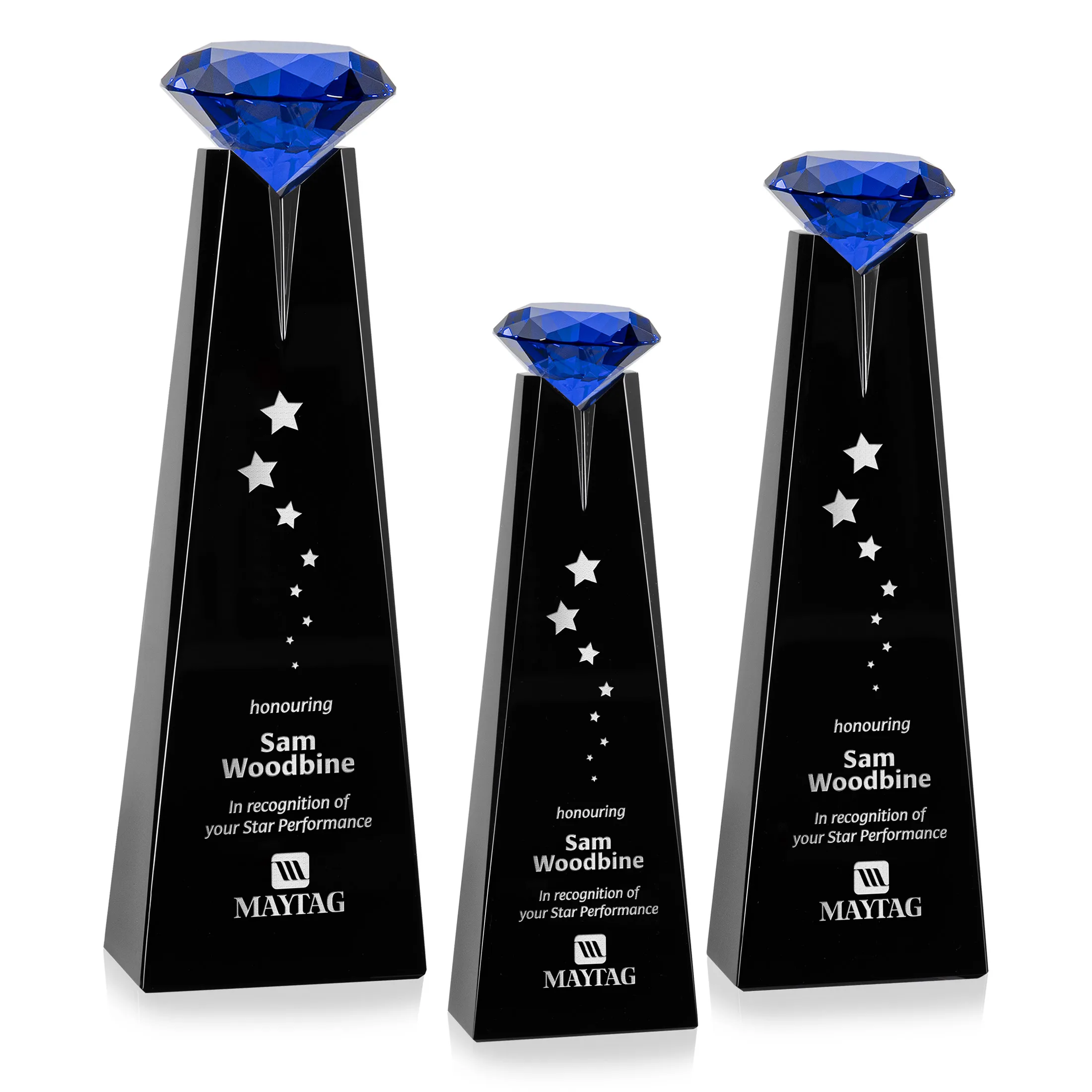 Deep Etch, Black, Sapphire