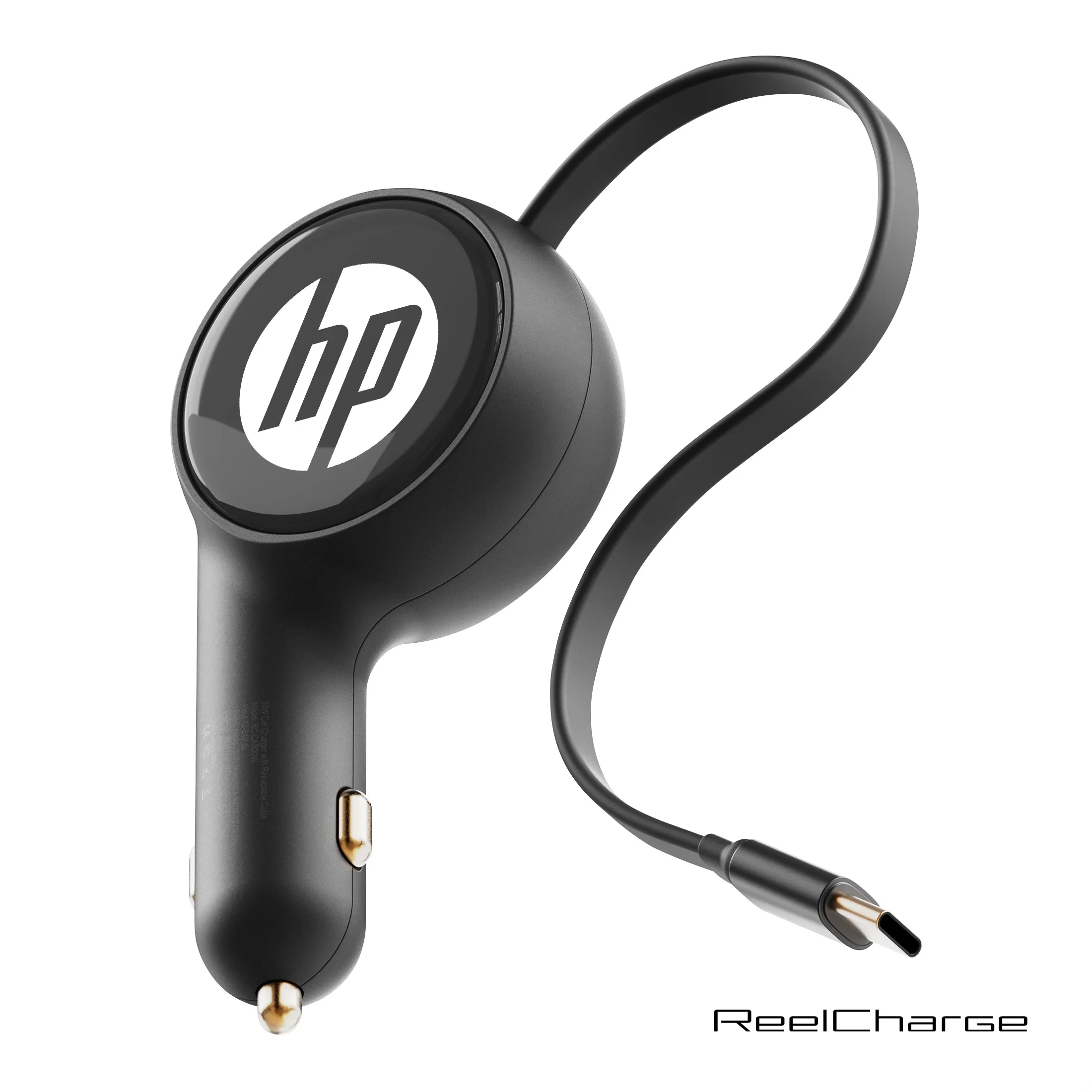 ReelCharge Car Charger w/Retractable Cable