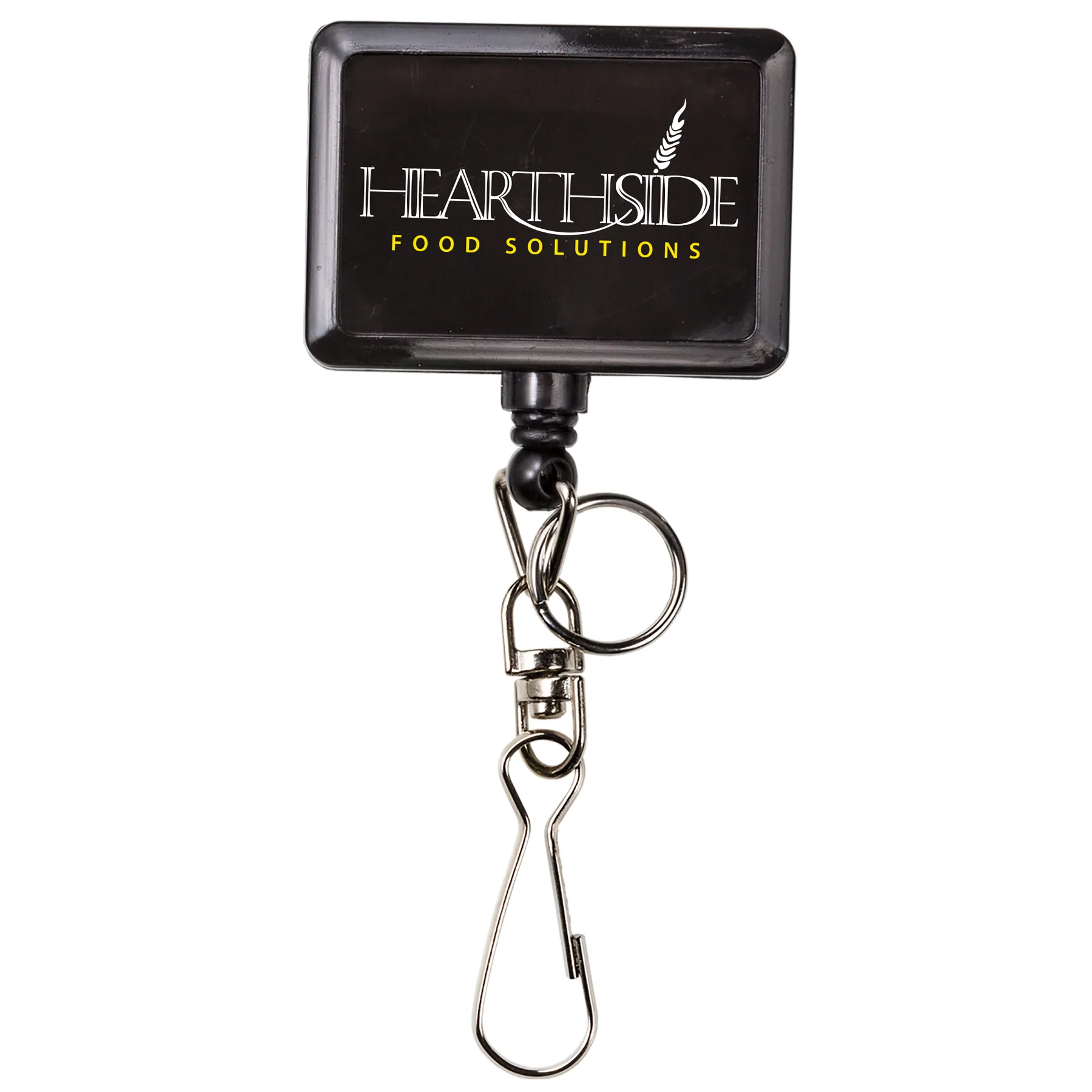 Bamboo Jumbo Rectangle Retractable Badge Reel view 4