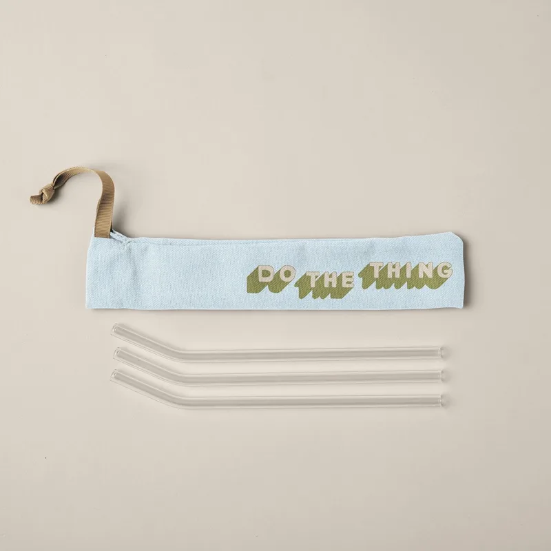 Denim Pouch For Reusable Straws