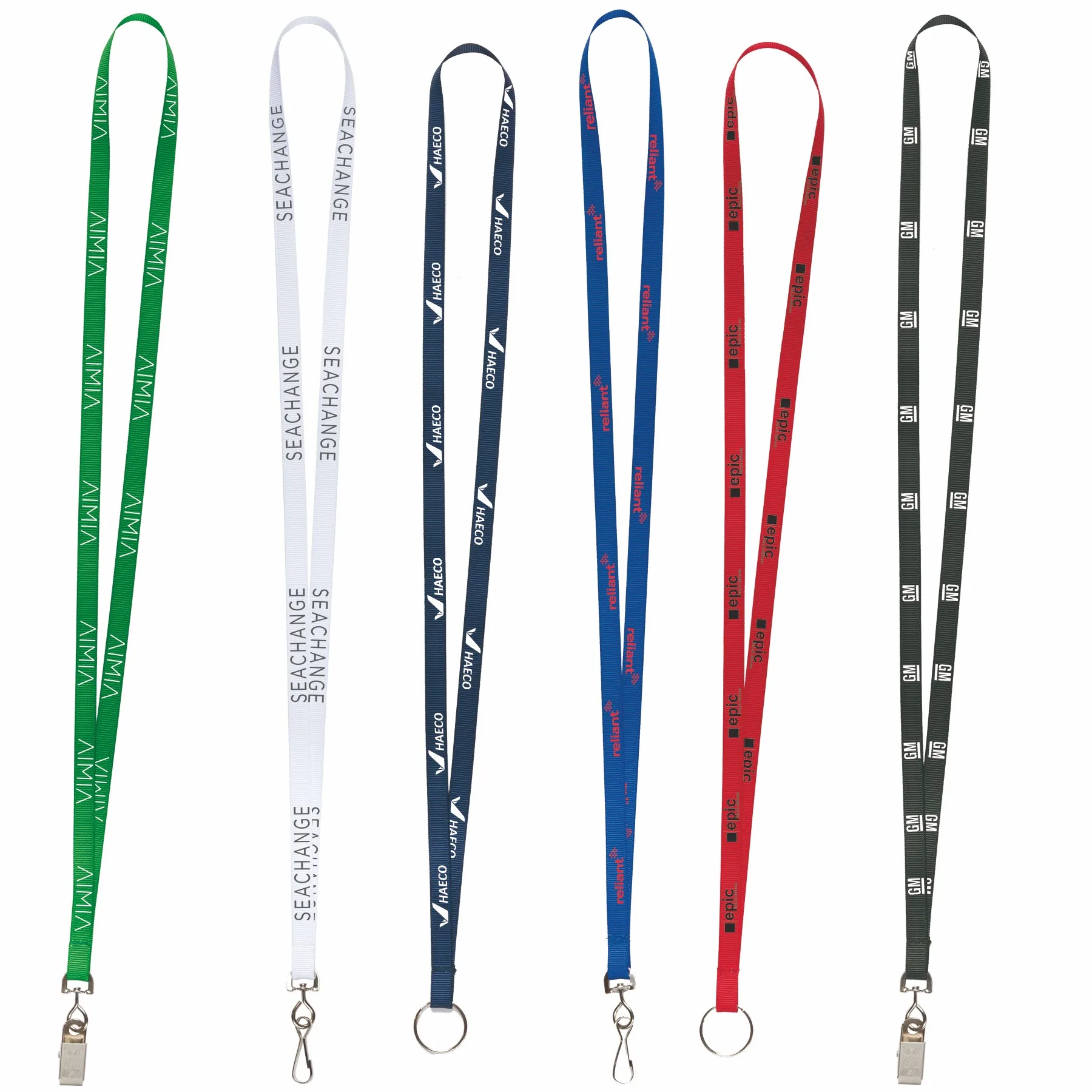 3/8" or 5/8" EconoWeave Silk Screen Lanyards
