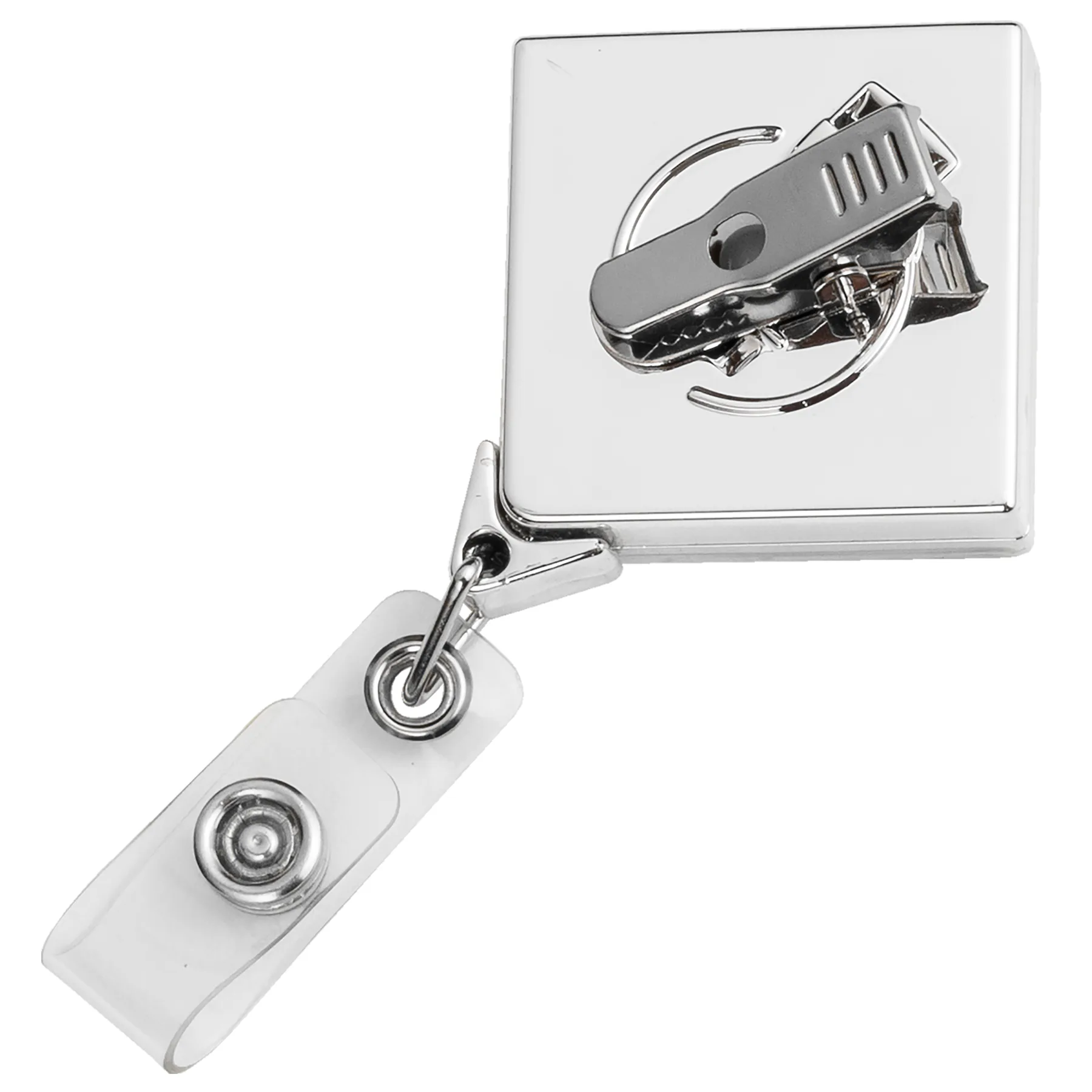 Chrome Jumbo Diamond Badge Reel view 3