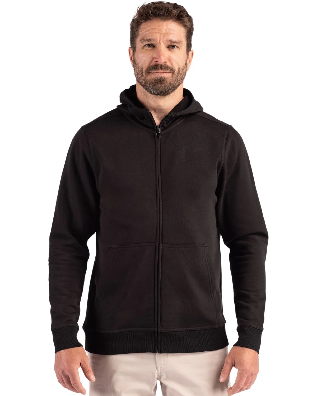 Clique Drive Recycled Unisex Full Zip Hooded Sweatshirt