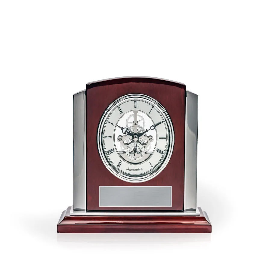 Tempus Rosewood Desk Clock view 2