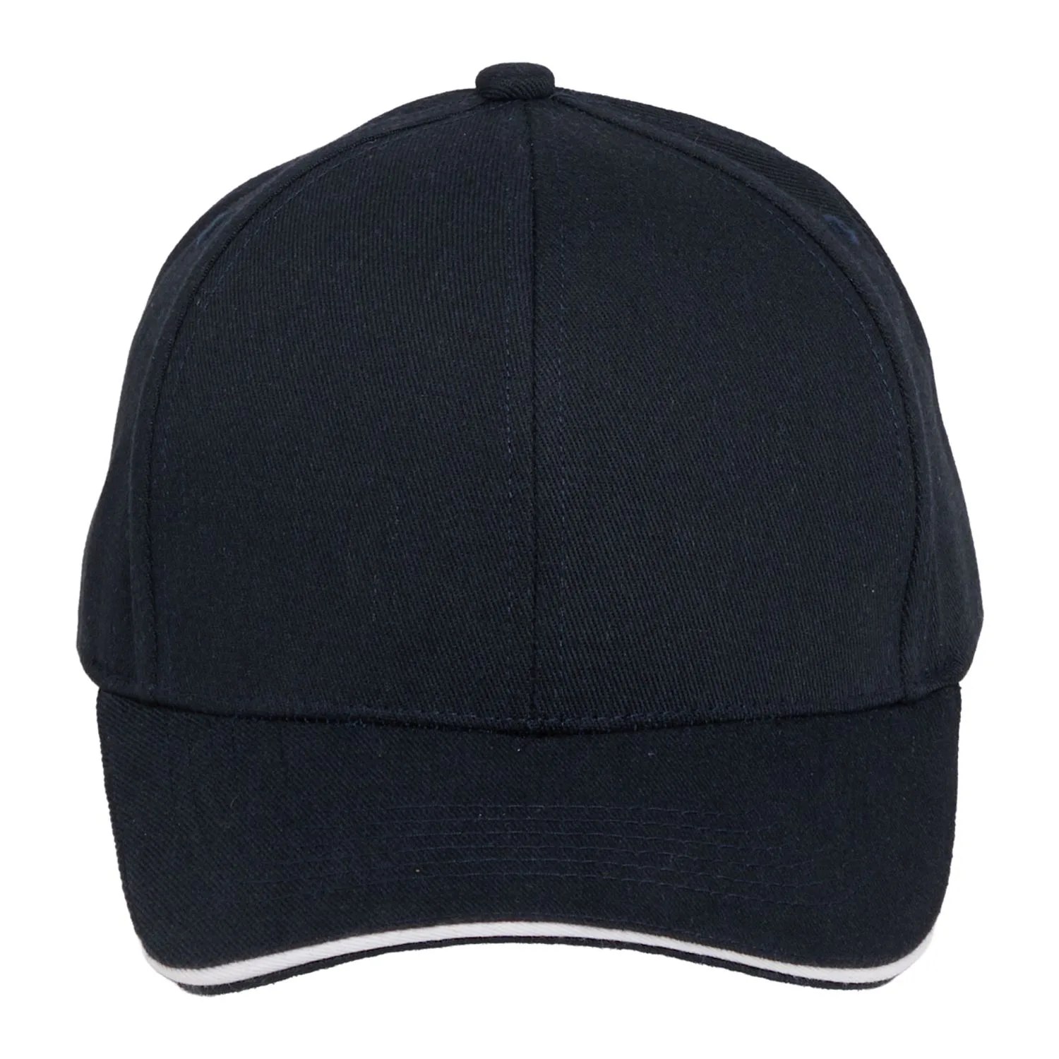 Recycled Cotton Twill 6 Panel Split Peak Ballcap view 3