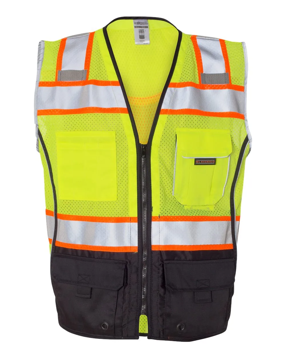 Kishigo® Unisex Premium Black Series® Black Bottom Class 2 Vest view 3