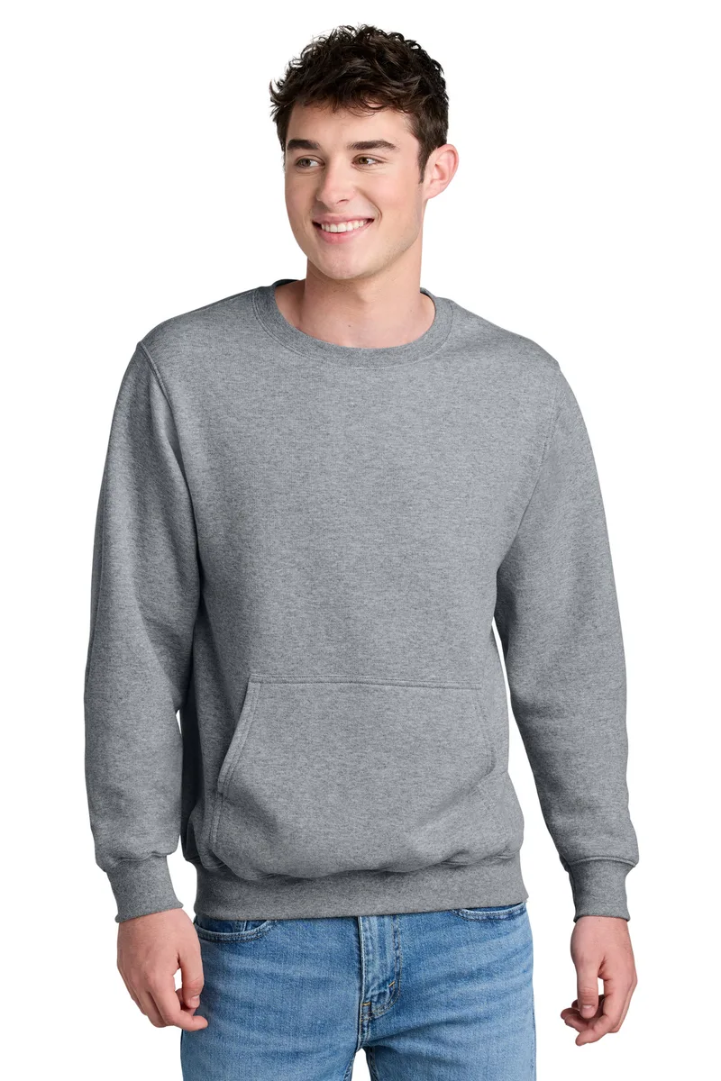 Port & Co™ Core Fleece Crewneck Pocket Sweatshirt