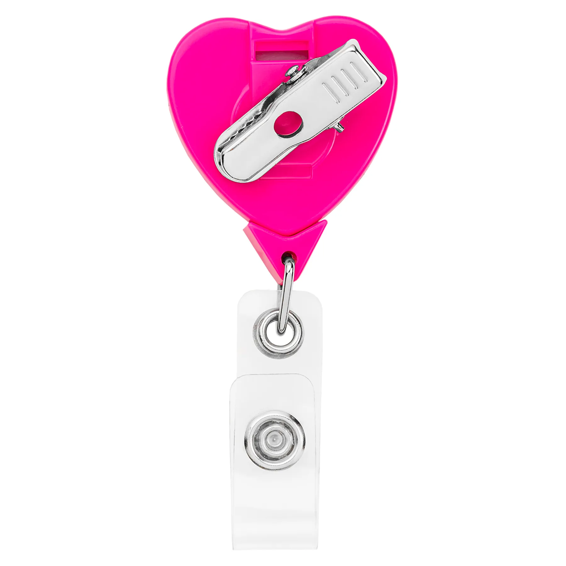 Heart Retractable Badge Reel view 3