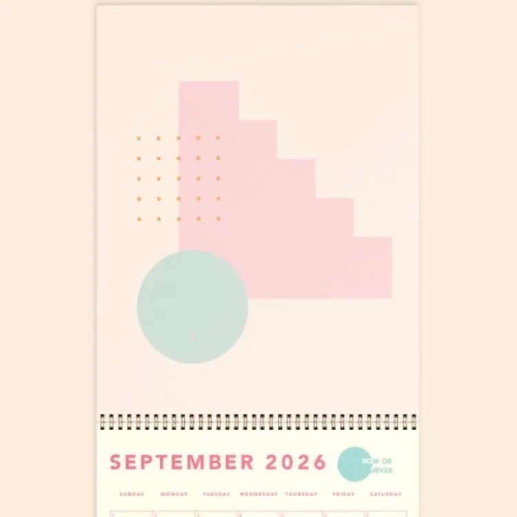 Calendar - Jumbo - Vertical - Text Weight With Color Guts view 6