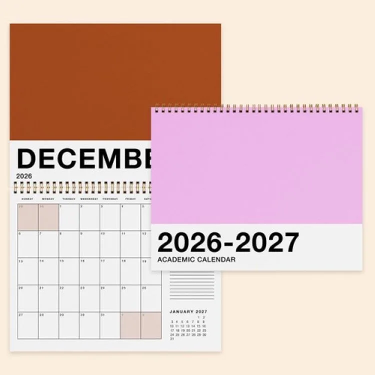 Academic Calendar - Standard - Horizontal view 3