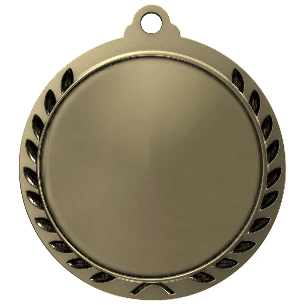 Antique 1st Place Wreath Award Medallion (1-3/4") view 2