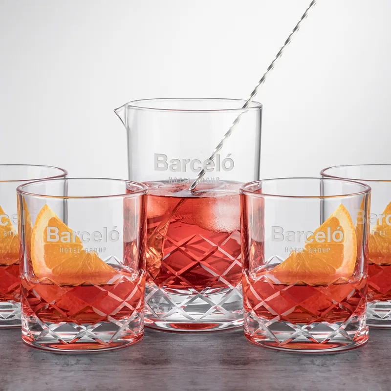 Mixing Glass & 4 OTR