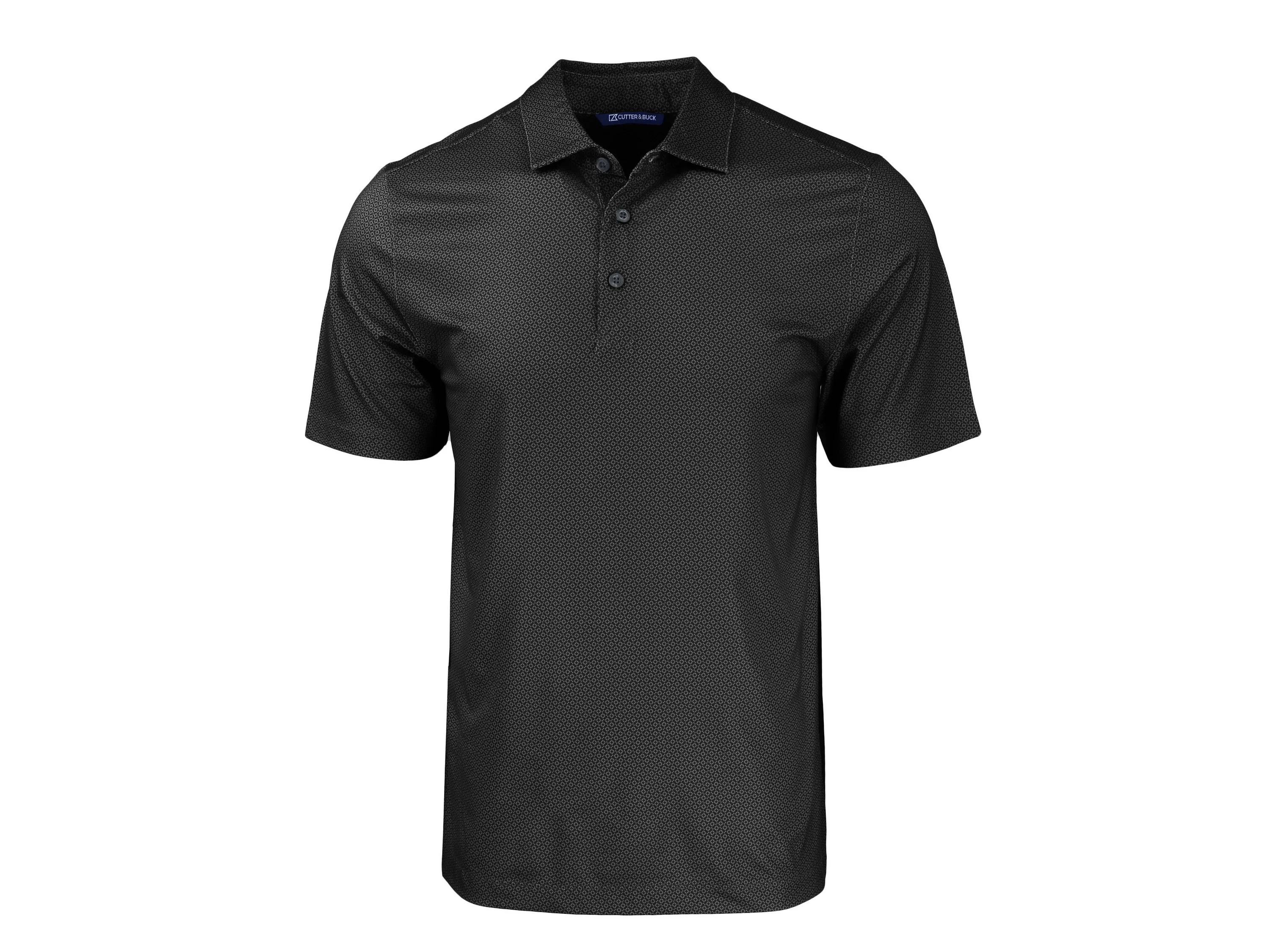 Cutter & Buck Pike Eco Tonal Geo Print Stretch Recycled Mens Big & Tall Polo view 5