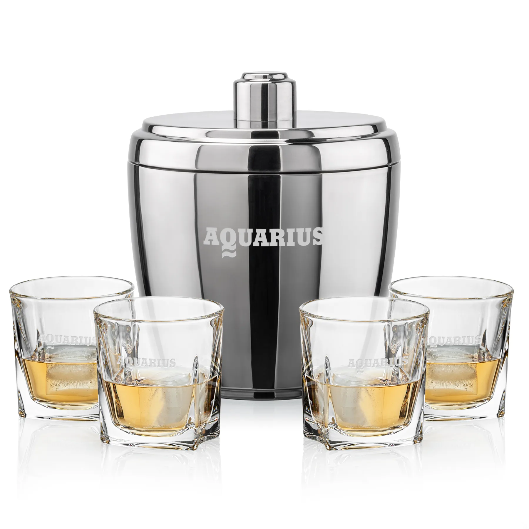 Pescara Bucket Set, Laser Engraving, Set of 5