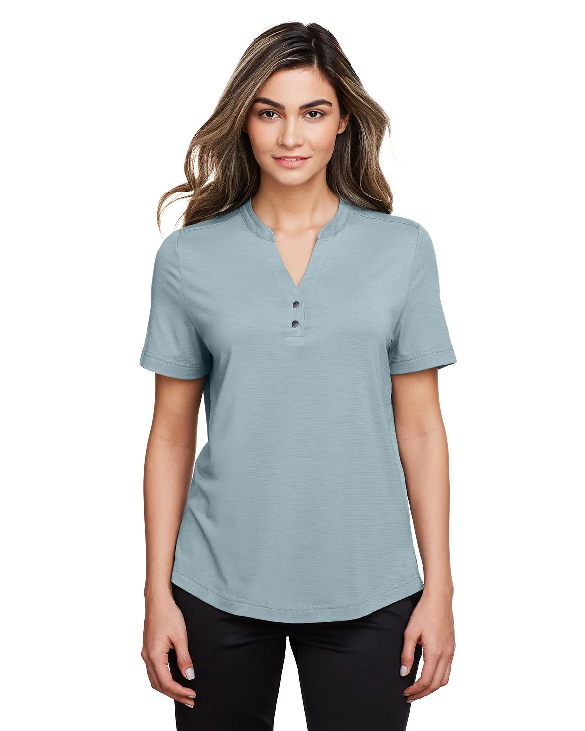 NORTH END Ladies' JAQ Snap-Up Stretch Performance Polo view 6