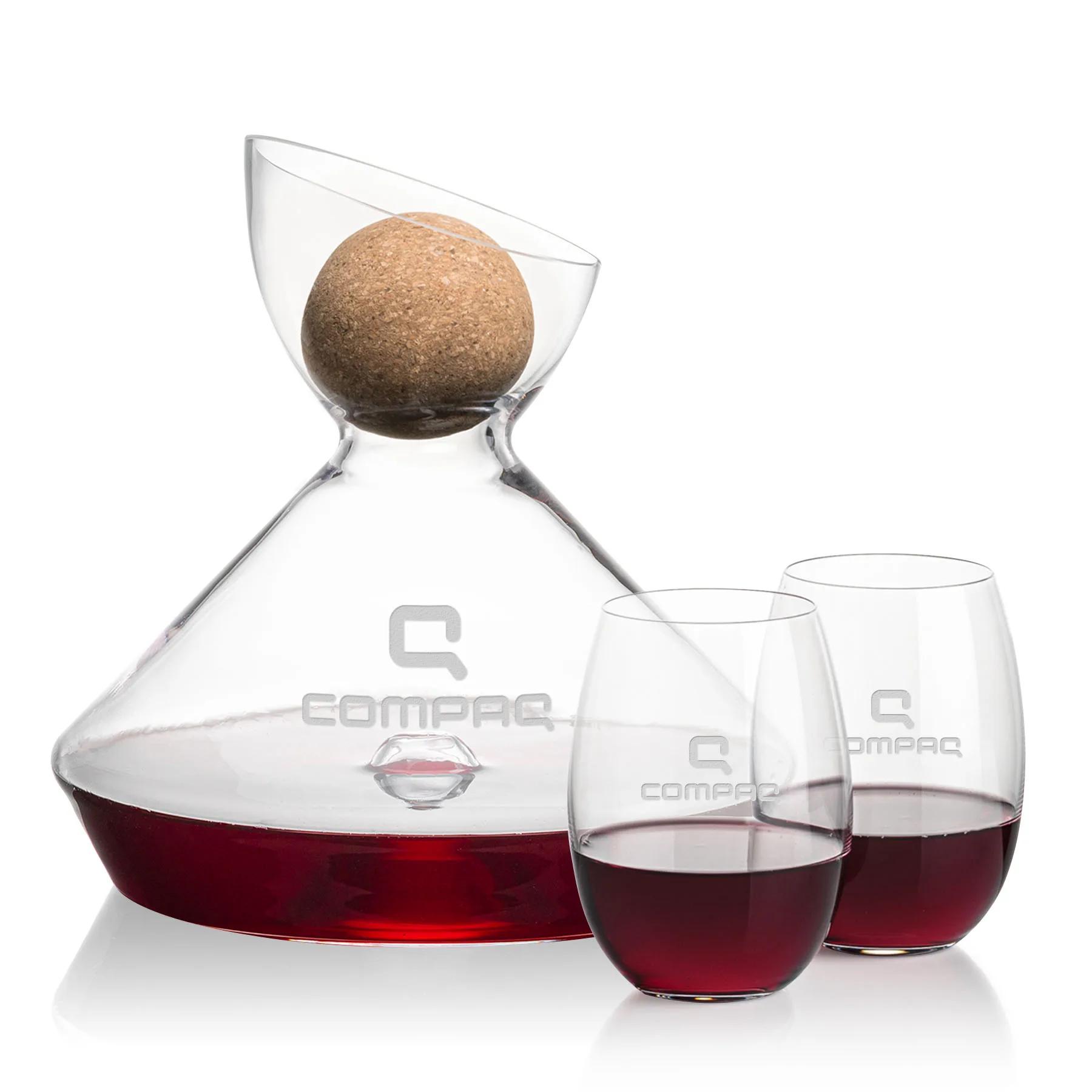 Carafe & 2 Stemless