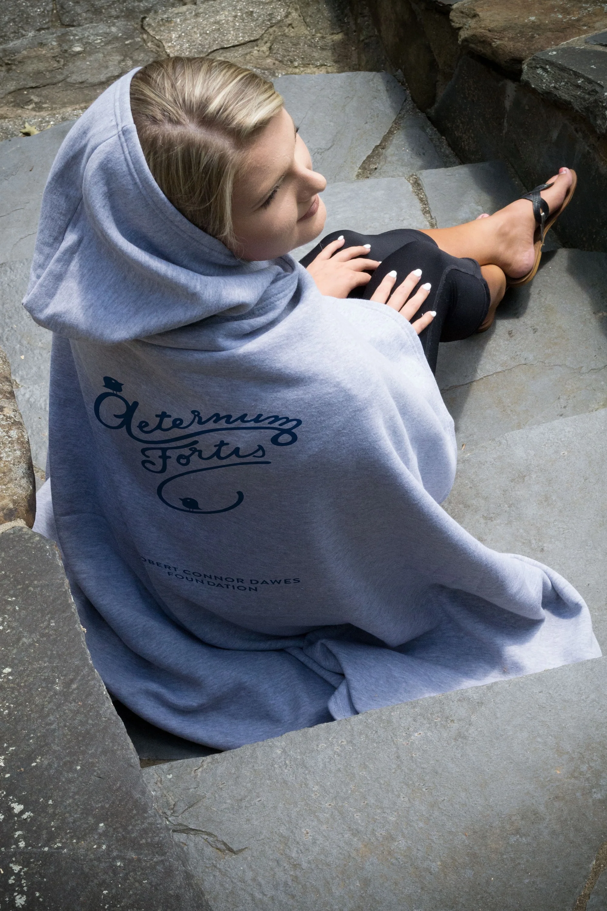 Athletic Gray Logo Lifestyle Top View