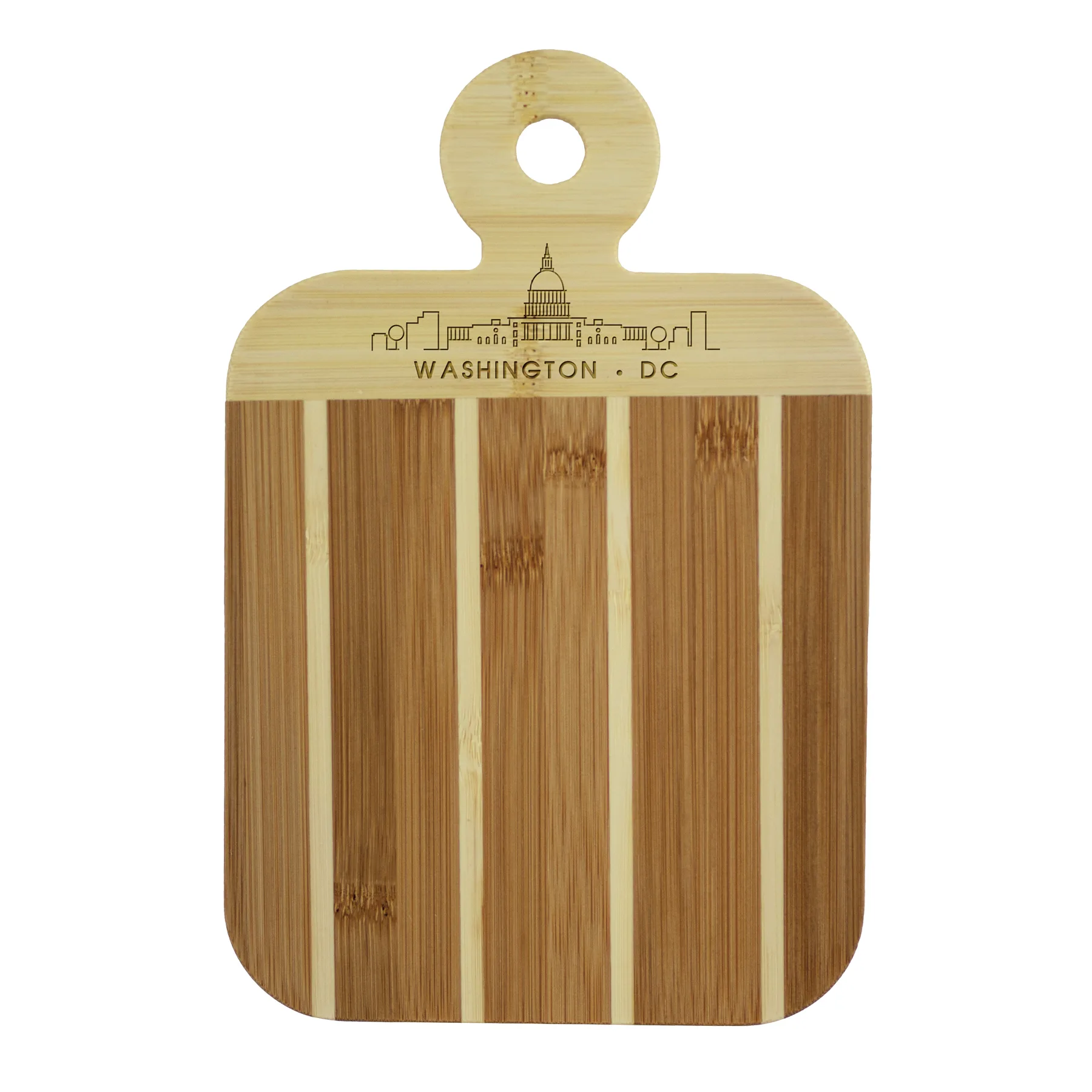Striped Paddle DC District of Columbia City Skyline Board