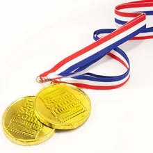Chocolate Medallion w/Ribbon