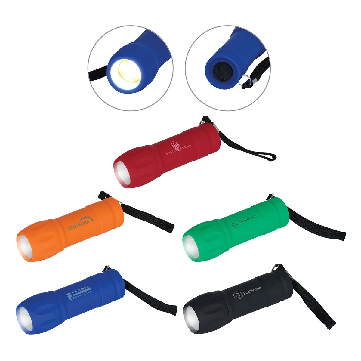 Kris Rubberized COB Flashlight