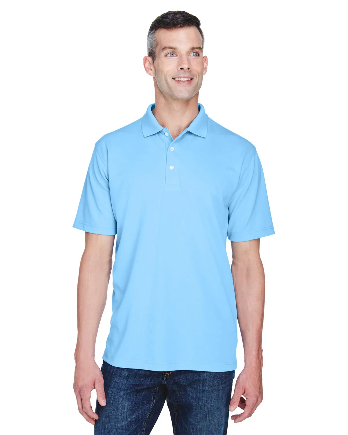 ULTRACLUB Men's Cool & Dry Stain-Release Performance Polo view 5