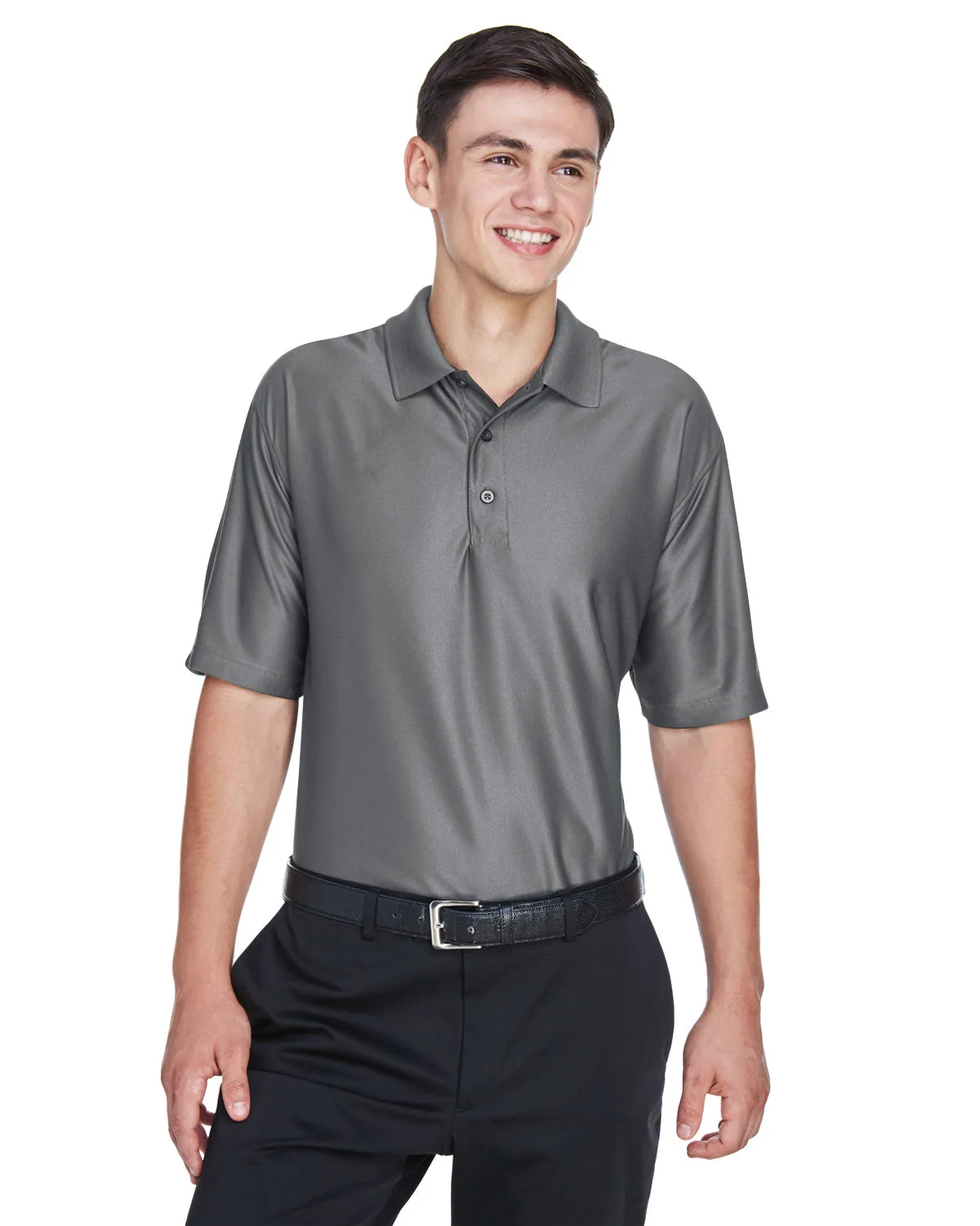 ULTRACLUB Men's Cool & Dry Elite Performance Polo view 2