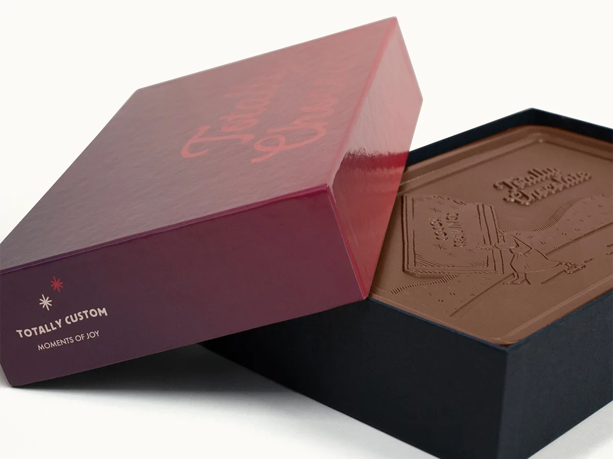 Mighty 8oz. Engraved Chocolate Bar with Luxury Custom Packaging view 7