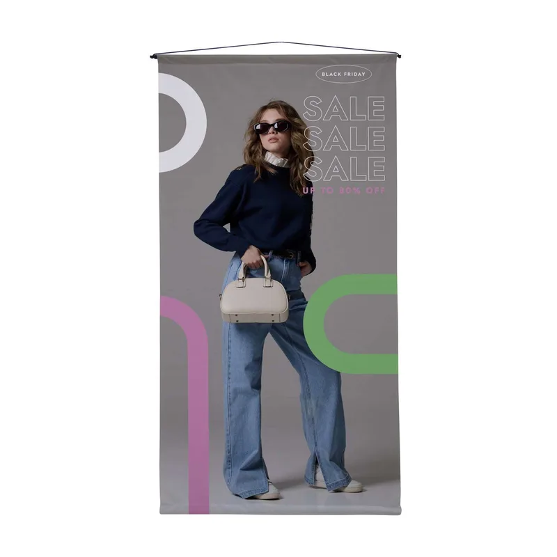 2'W x 4'H Hanging Banner