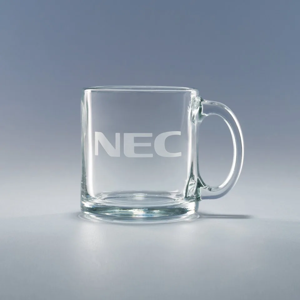 13 Oz. Tempered Coffee Mug - Clear
