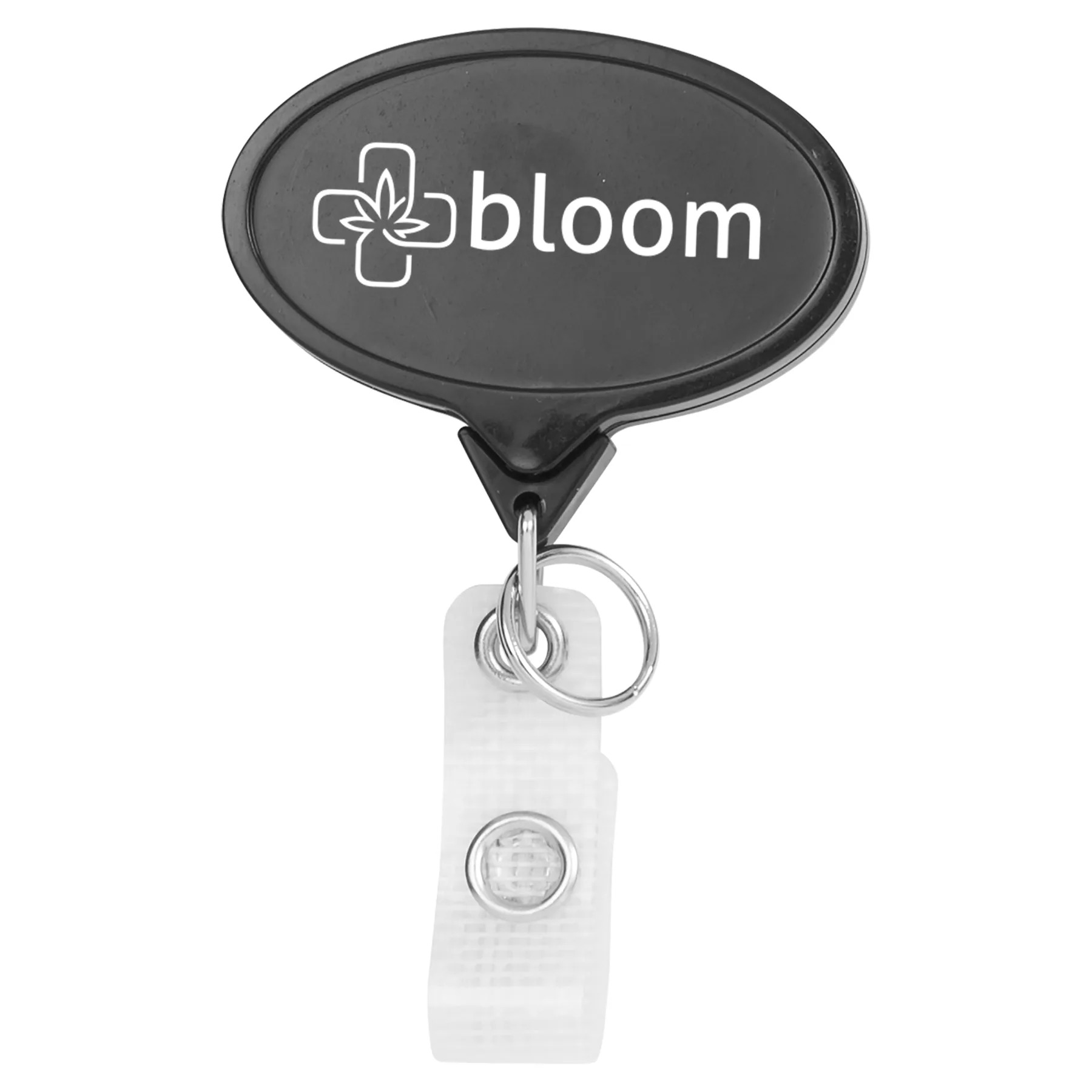 Hemp Jumbo Oval Retractable Badge Reel view 4