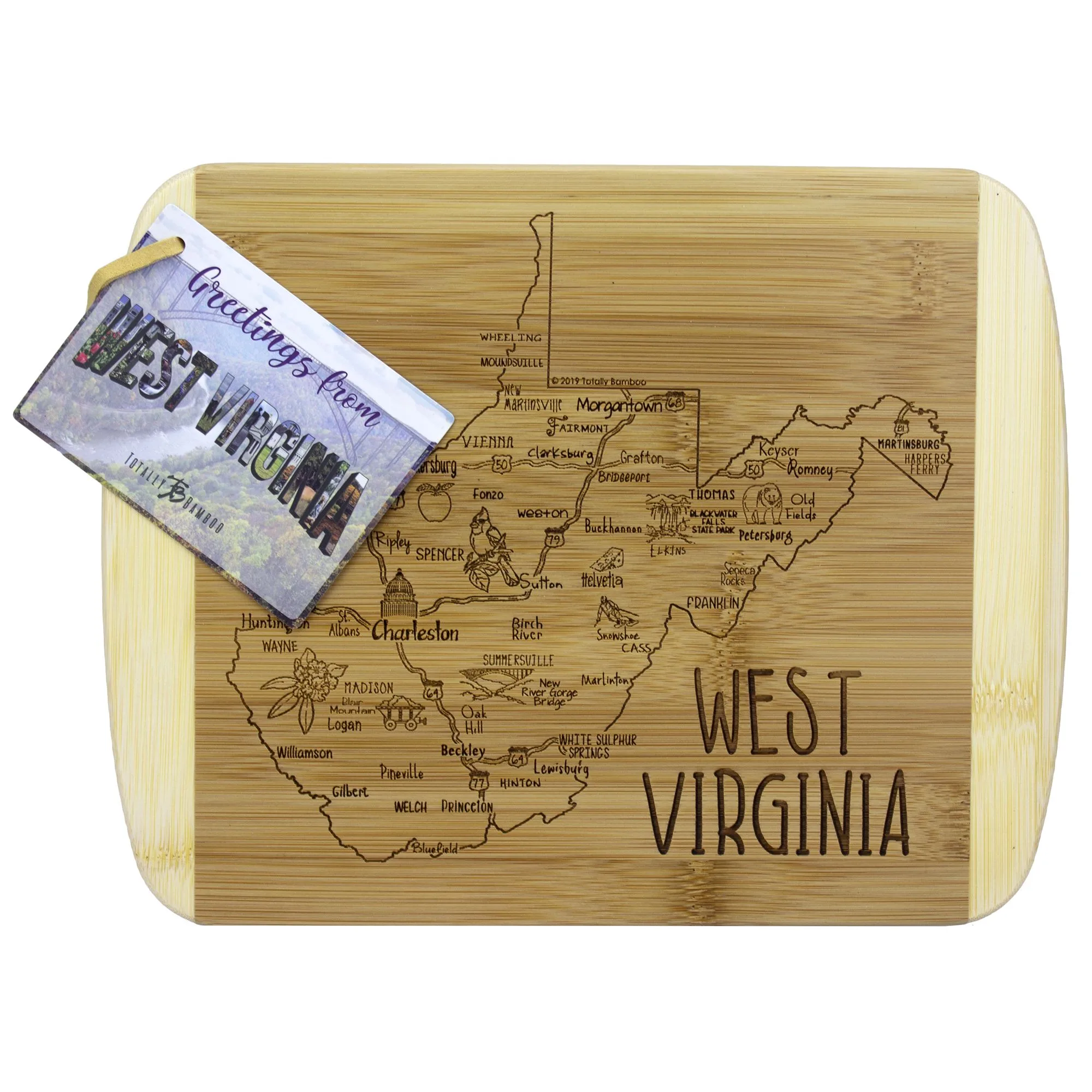 A Slice of Life West Virginia Serving & Cutting Board view 2
