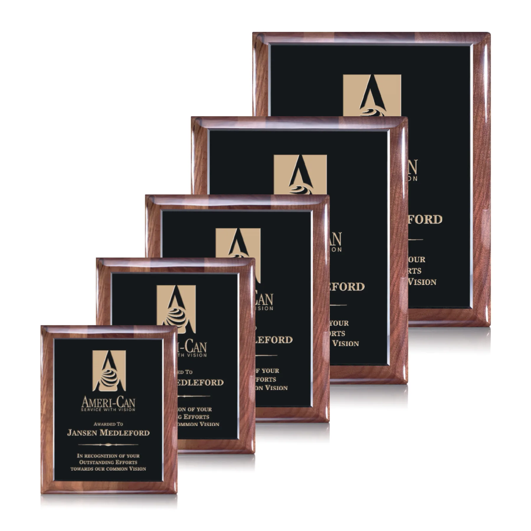 Telford Plaque - Ebony/Walnut
