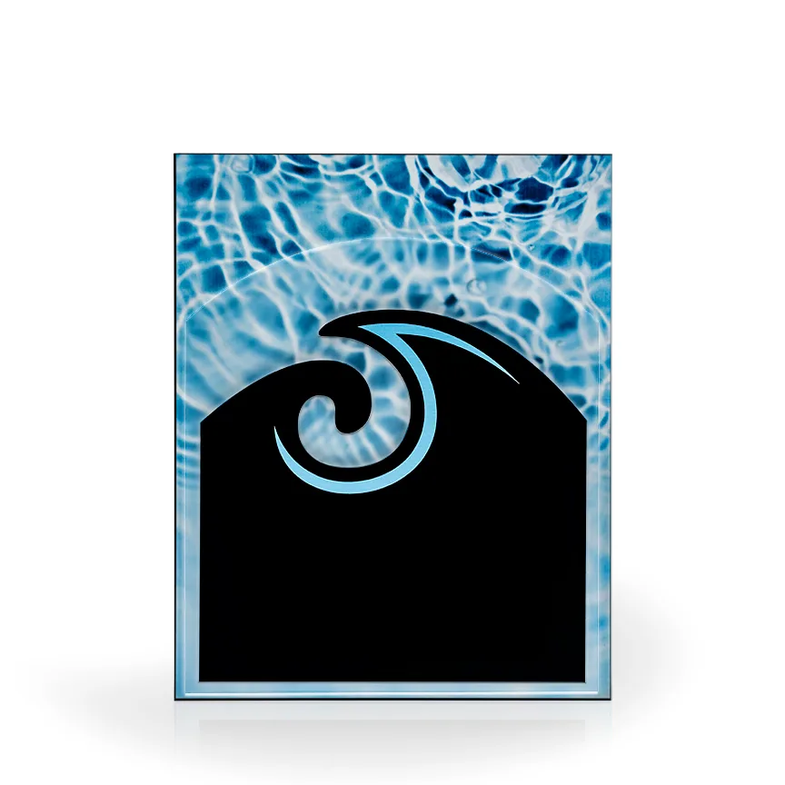 Drift Acrylic Award Plaque view 2