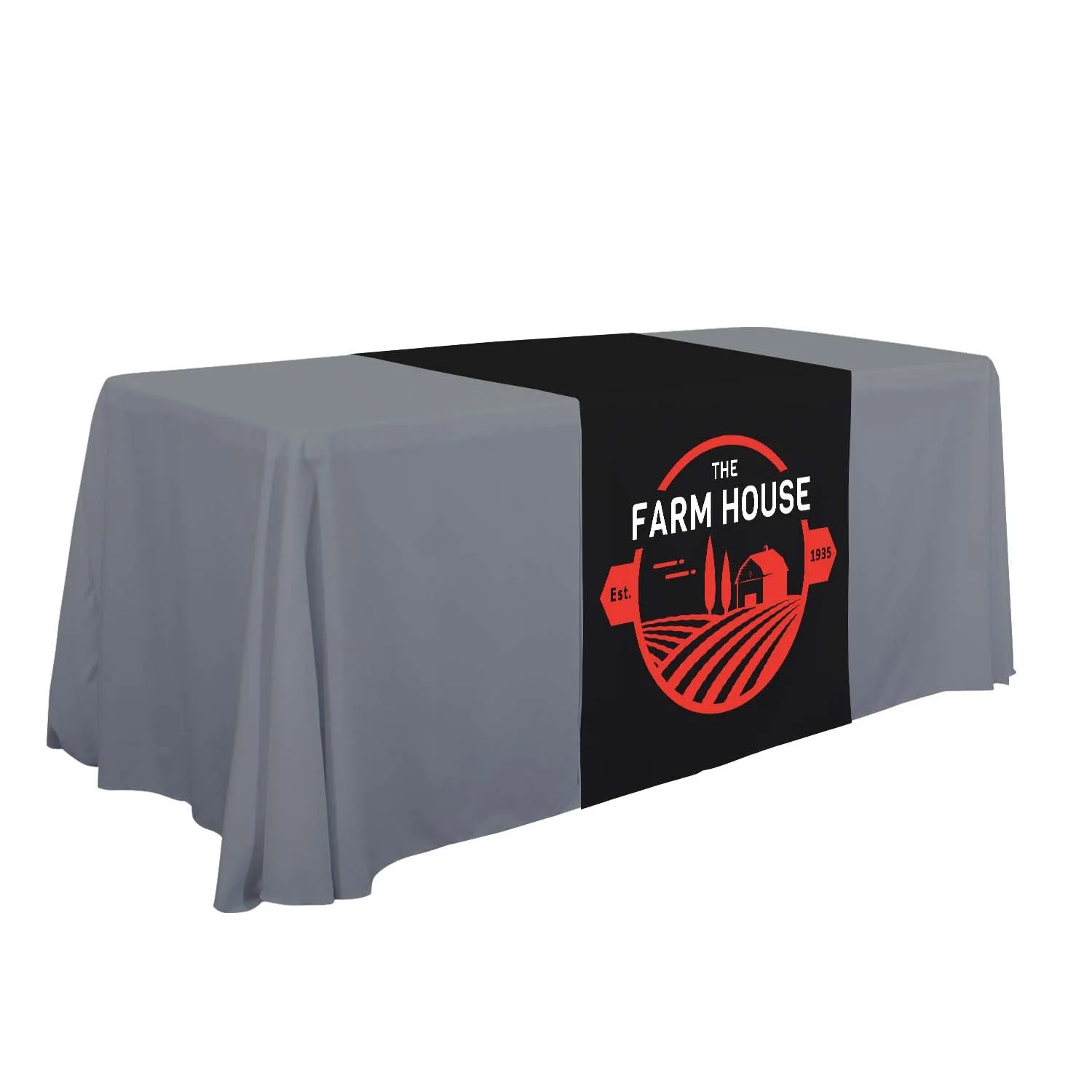 28" Standard Table Runner (Full-Color Front Only) view 5