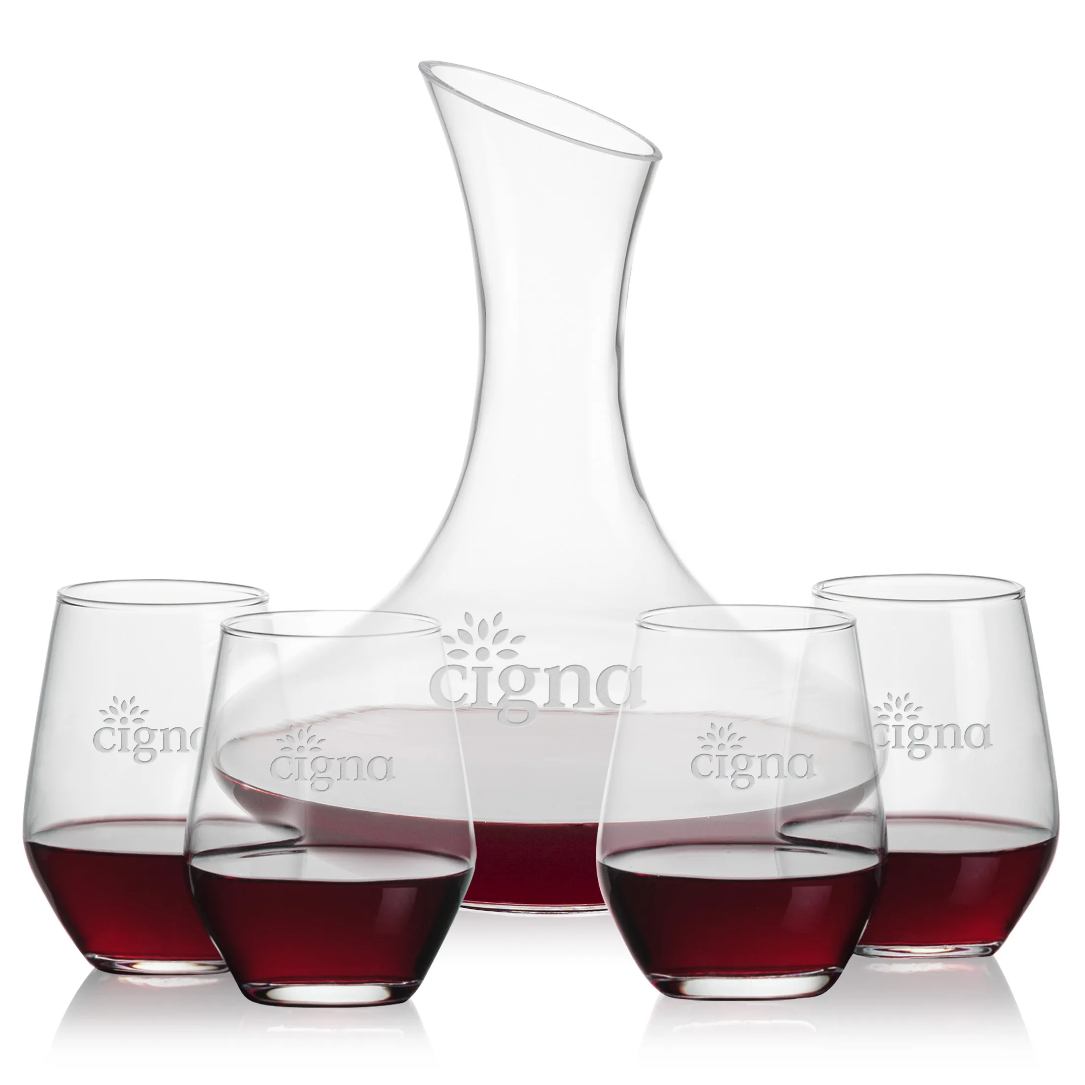 Carafe & 4 Stemless