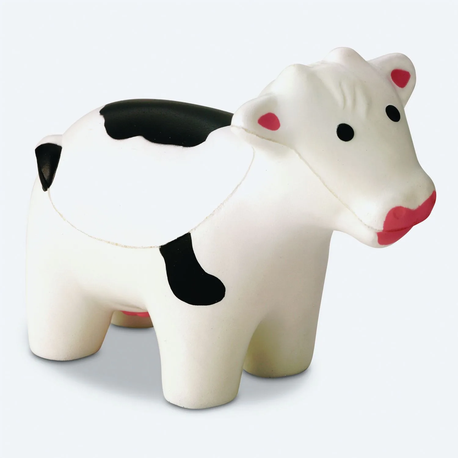 White Cow With Black Spots Stress Shape view 2