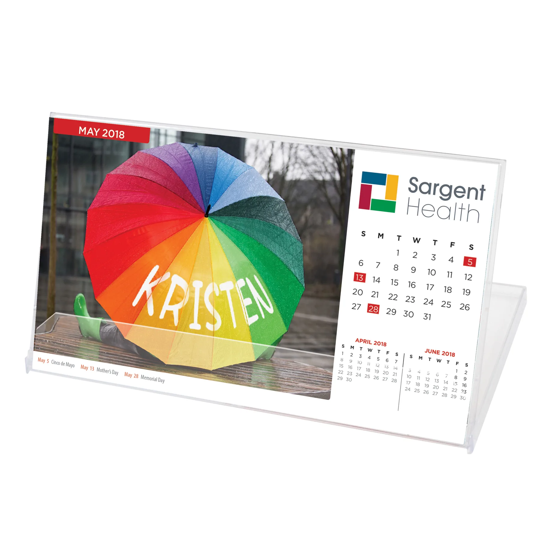 Jewel Case Calendar w/Name Personalization (Landscape)