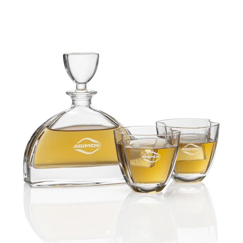 Decanter Set, Deep Etch, Decanter & 2 DOF