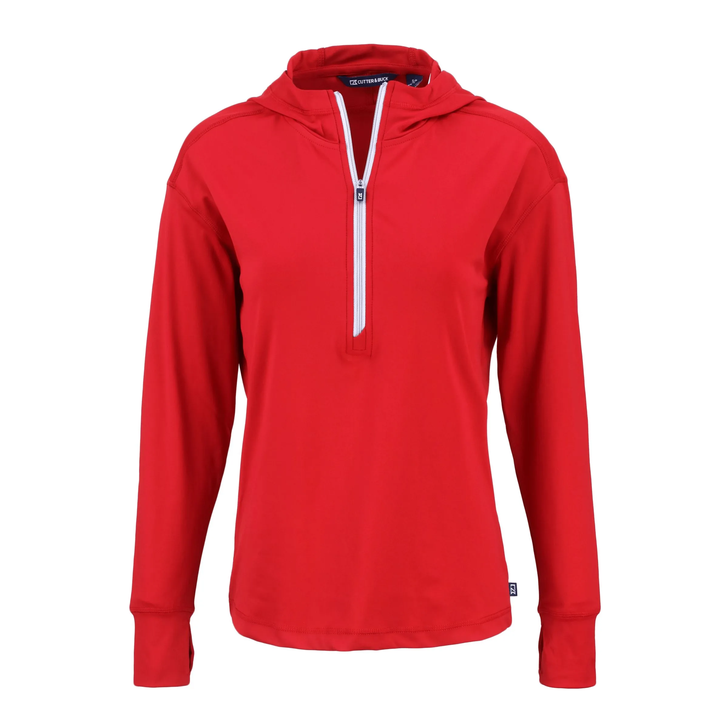 Cutter & Buck Daybreak Eco Recycled Womens Half Zip Hoodie view 3