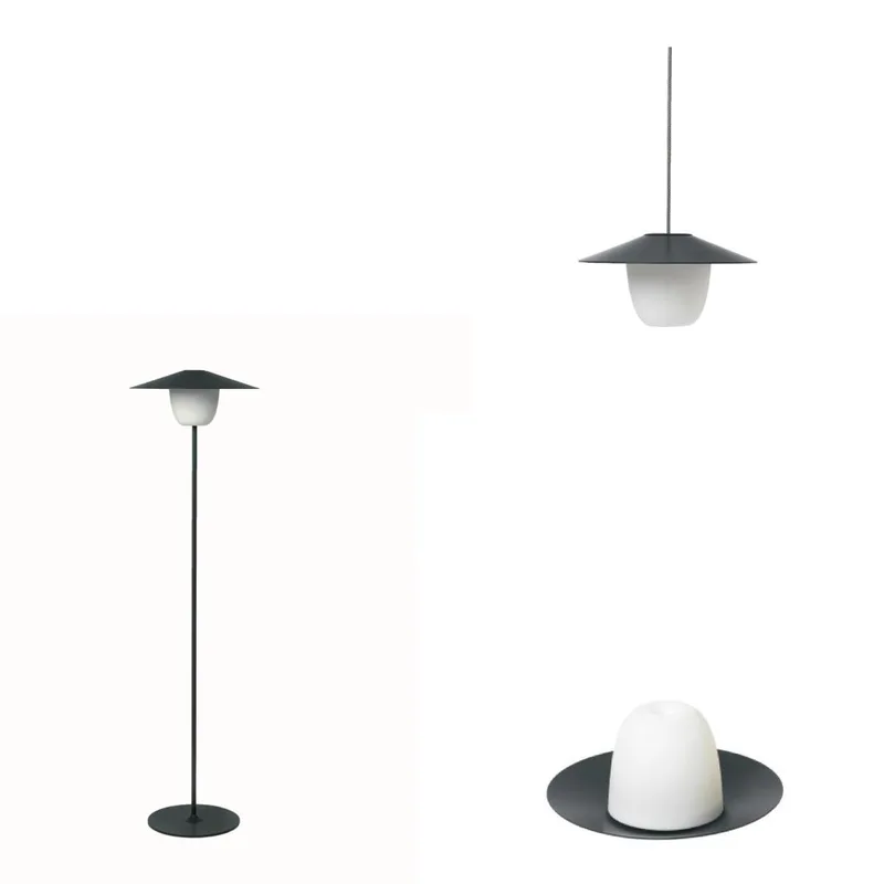 Blomus Ani Mobile 3" 1 Rechargeable Led Floor Lamp - Magnet Gray