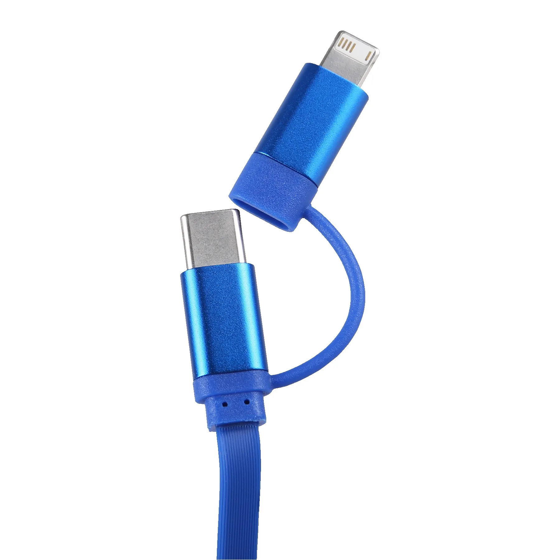 Blue/Silver Blank Type C and Lighting Chargers