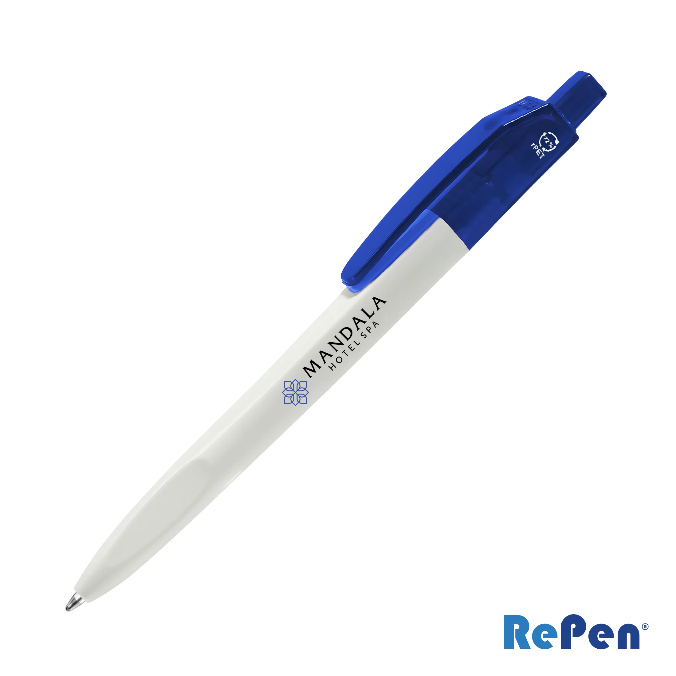 Solid/ Translucent, White / Translucent Blue