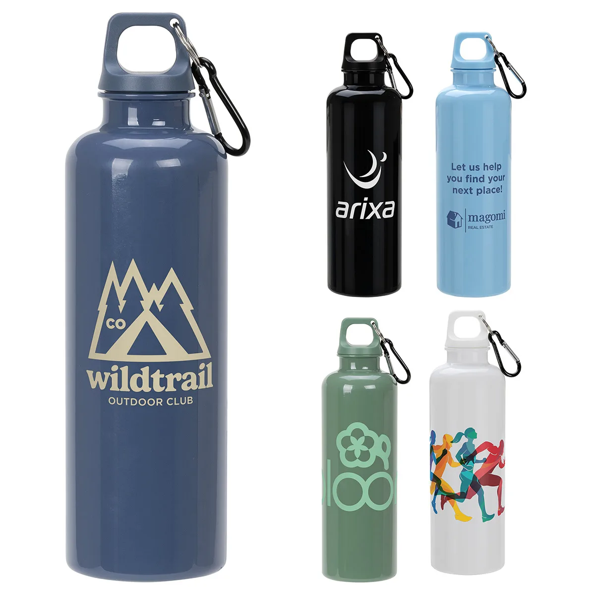 Aloha 25 oz RPET Reusable Bottle w/ Carabiner view 2